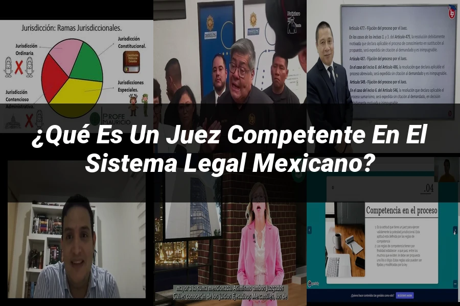 "¿Qué es un juez competente en el sistema legal mexicano?"