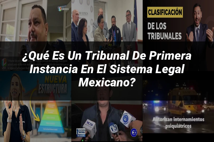 "¿Qué es un tribunal de primera instancia en el sistema legal mexicano?"