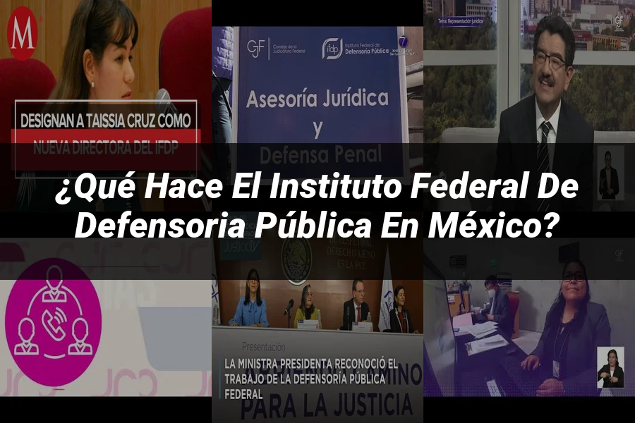 "¿Qué hace el Instituto Federal de Defensoria Pública en México?"
