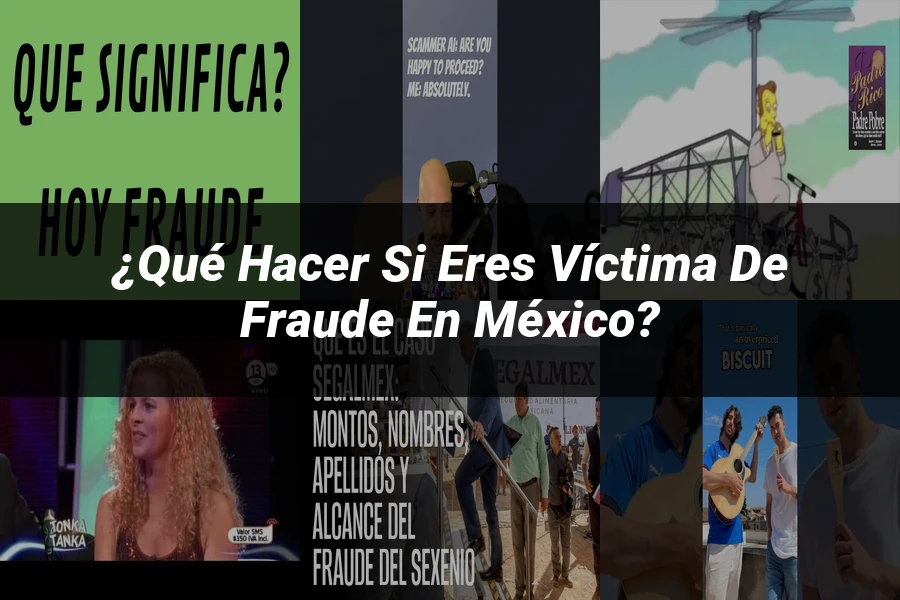 "¿Qué hacer si eres víctima de fraude en México?"