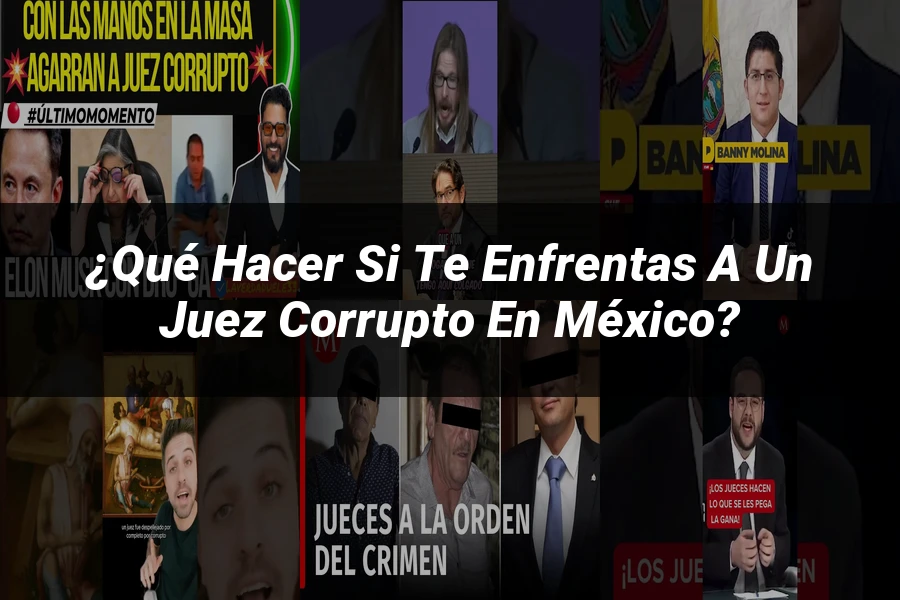 "¿Qué hacer si te enfrentas a un juez corrupto en México?"