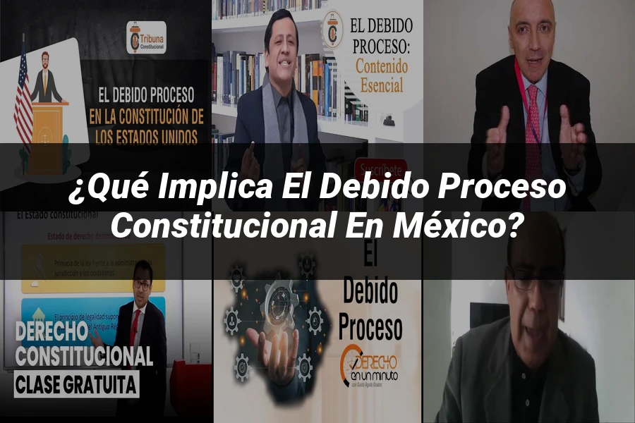 "¿Qué implica el debido proceso constitucional en México?"