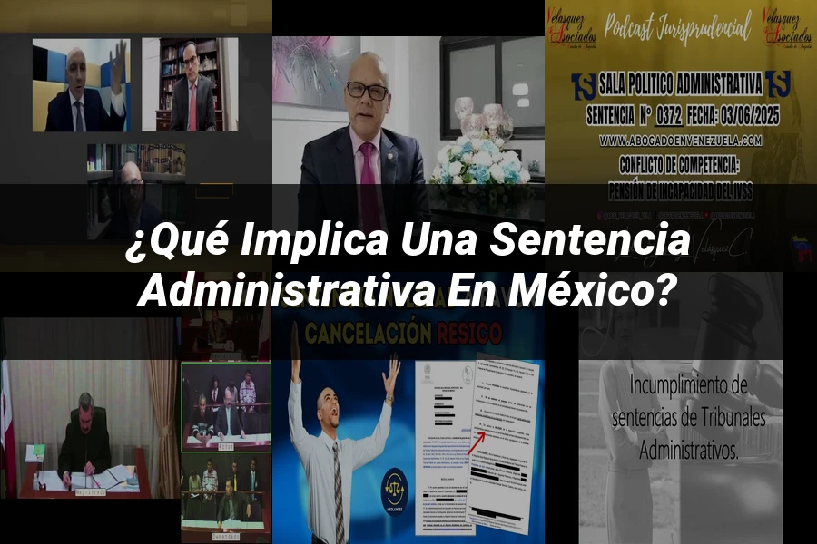 "¿Qué implica una sentencia administrativa en México?"