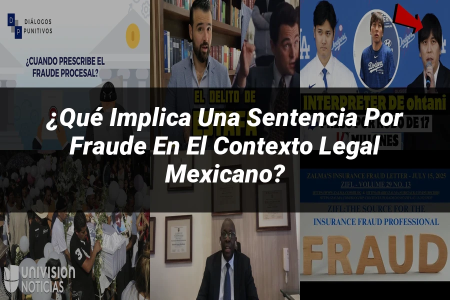 "¿Qué implica una sentencia por fraude en el contexto legal mexicano?"