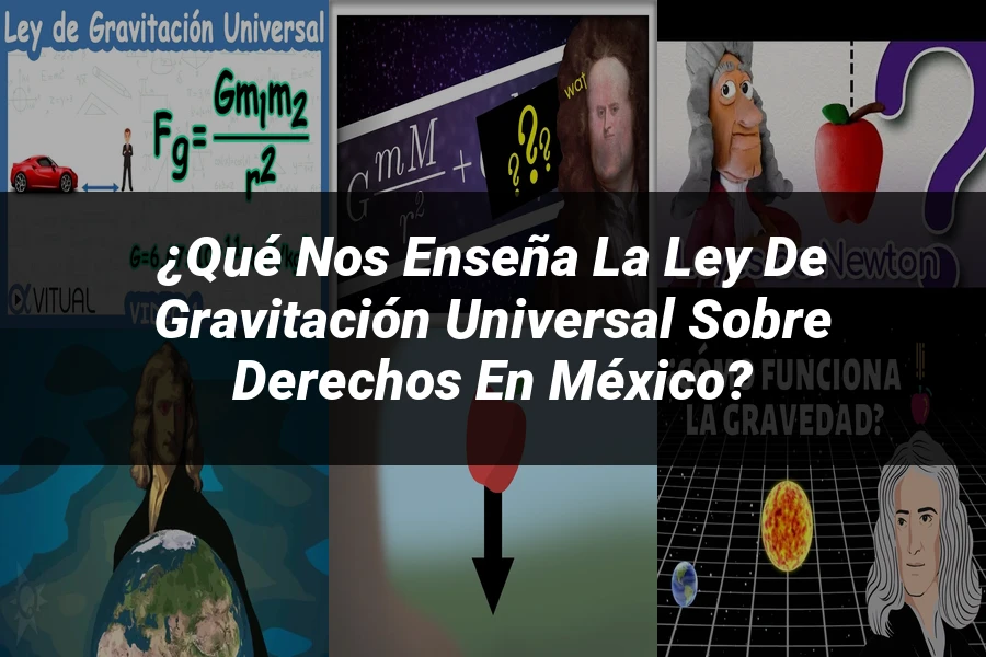 "¿Qué nos enseña la ley de gravitación universal sobre derechos en México?"