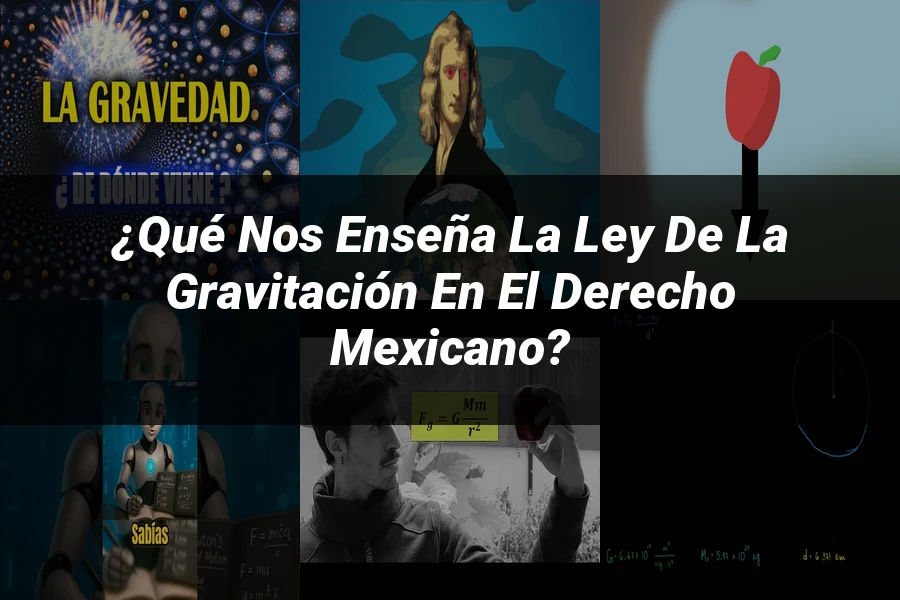 "¿Qué nos enseña la ley de la gravitación en el derecho mexicano?"