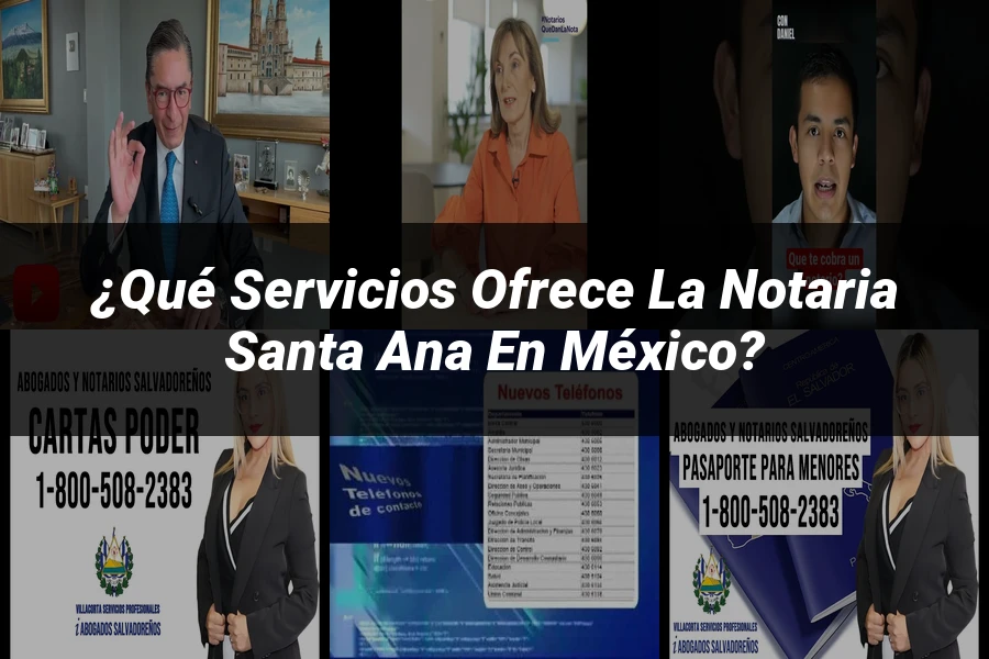 "¿Qué servicios ofrece la notaria Santa Ana en México?"