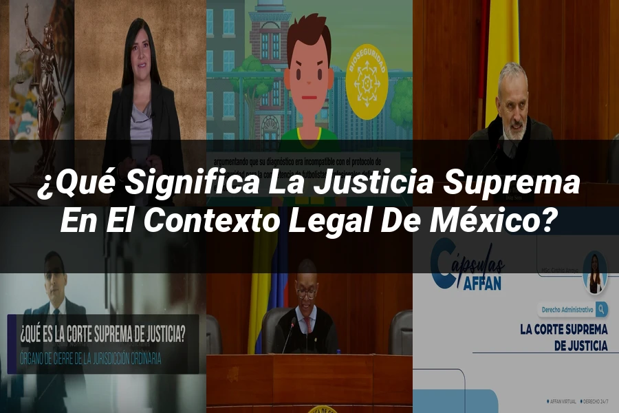"¿Qué significa la justicia suprema en el contexto legal de México?"