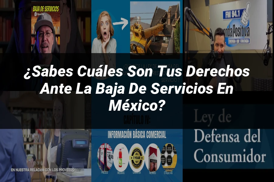 "¿Sabes Cuáles Son Tus Derechos ante la Baja de Servicios en México?"