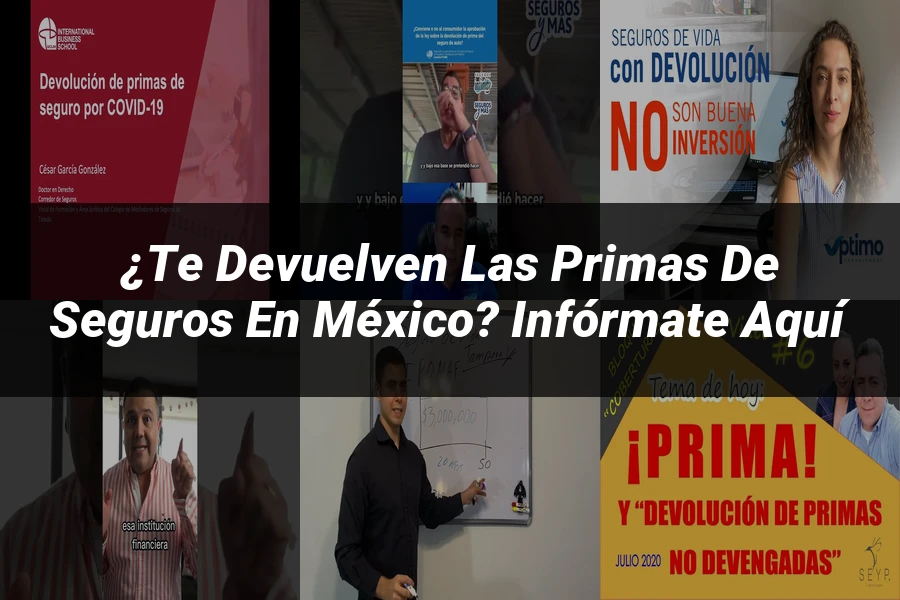 "¿Te Devuelven las Primas de Seguros en México? Infórmate Aquí"