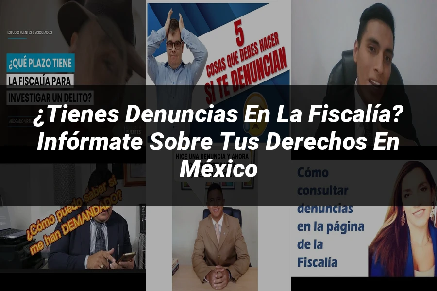 "¿Tienes Denuncias en la Fiscalía? Infórmate sobre tus Derechos en México"