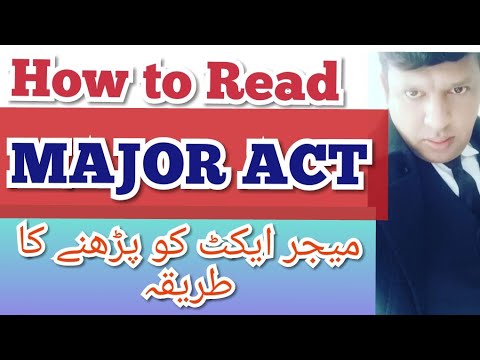 Understanding the Major Act in Pakistan: A Comprehensive Overview