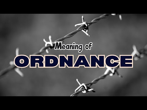 Understanding the Distinction Between Ordinance and Ordnance