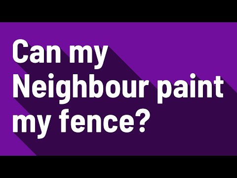 Is it legal to paint your side of your Neighbours fence? Find out the facts.