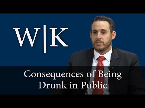 Laws and consequences for walking drunk in public