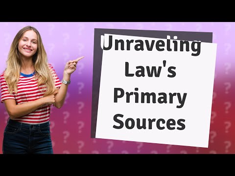 Understanding the Role of Statutes as Primary Sources of Law