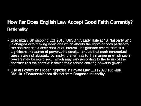 Understanding the Concept of Good Faith in English Law