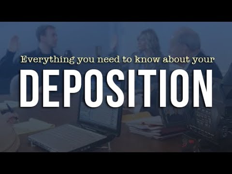 Everything you need to know about depositions in law
