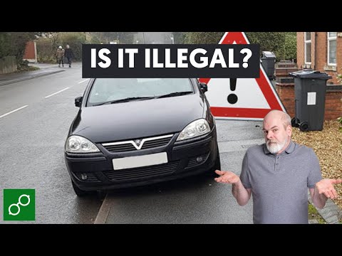 Understanding the legality of parking partially on a pavement in the UK