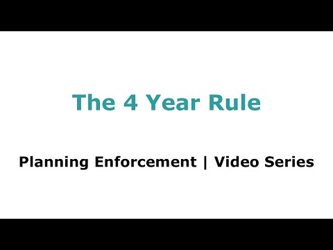 Understanding the 4-Year Rule in Building Regulations Enforcement