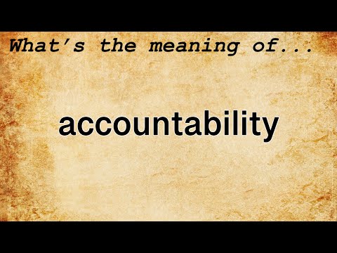 Understanding the Definition of Accountability in English