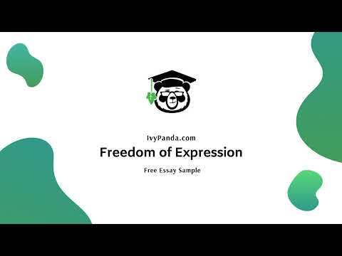 Examples of Essays on Freedom of Expression
