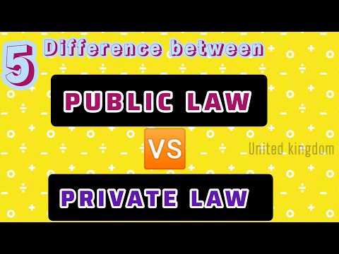 Understanding the Difference Between Public Law and Private Law