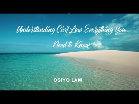 Understanding the Civil Law Act: Key Components and Implications