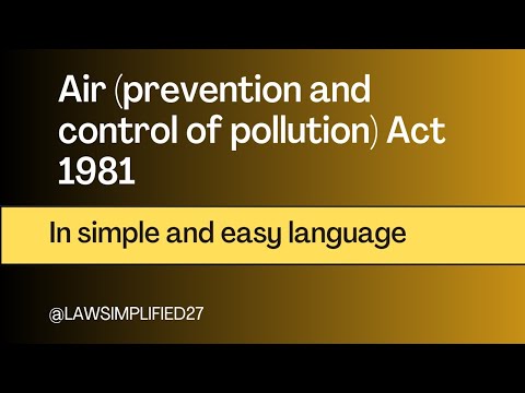 Understanding the Objectives of the Air Prevention and Control of Pollution Act