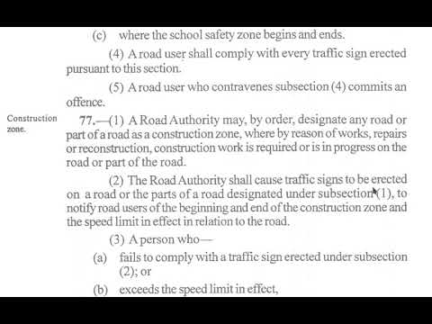 Understanding Section 77 of the Road Traffic Act
