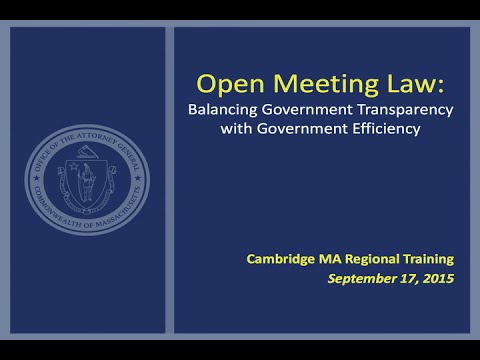 Understanding and Complying with Open Meeting Law