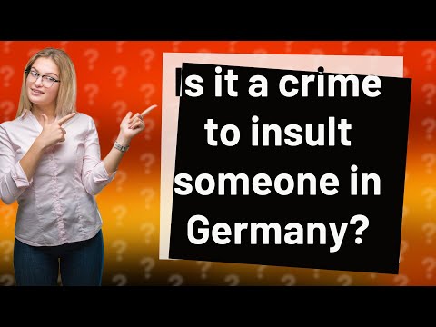 Understanding the legality of yelling at someone in Germany