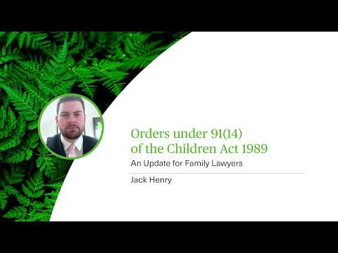 Understanding Section 91 14 Orders in Family Law