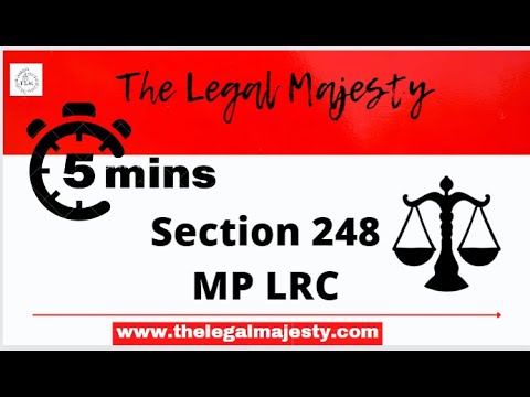 Understanding Section 248 of Madhya Pradesh Land Revenue Code
