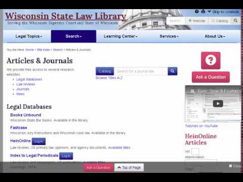 Comprehensive State Law Library: Resources and Information for Legal Research
