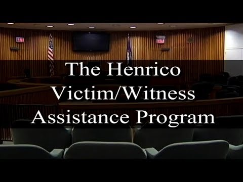 Support and Resources for Victims Witness Program