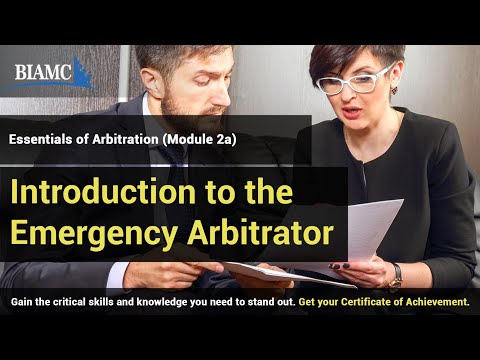Essential Information on Emergency Arbitration