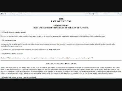 Understanding the Law of Nations by Vattel