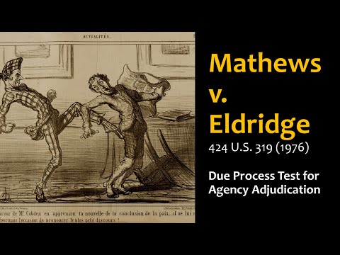 Analysis of Mathews v Eldridge 424 US 319 Supreme Court Case