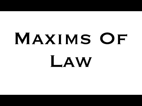Understanding the Law of Maxim: Key Concepts and Principles