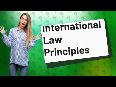 Key Principles of International Law and Security