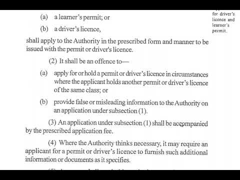 Understanding Section 20 of the Road Traffic Act