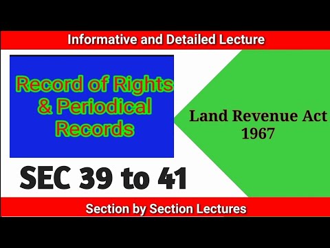 Understanding Section 41 of the Land Revenue Code