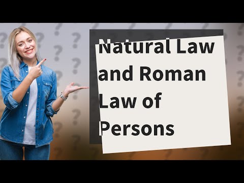 The Influence of Roman Catholic Natural Law on Legal Systems