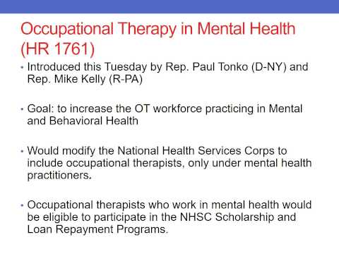 Understanding the Role of Occupational Therapy in Mental Health Legislation