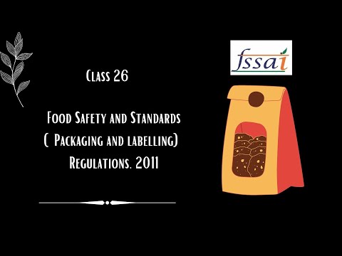 Compliance with Food Safety and Standards Packaging and Labelling Act of 2006
