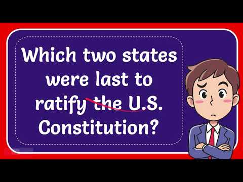 The Final State to Ratify the Constitution