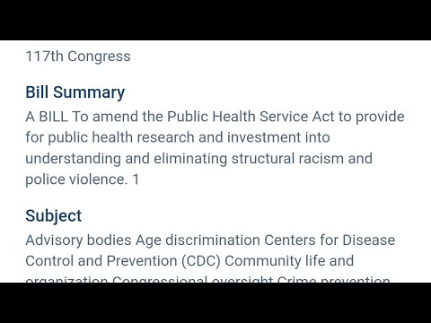 The Impact of the Anti-Racism in Public Health Act of 2021
