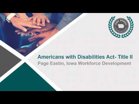 Understanding Title II of the Americans with Disabilities Act