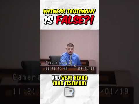 Witness Exposed for False Testimony in Court Case